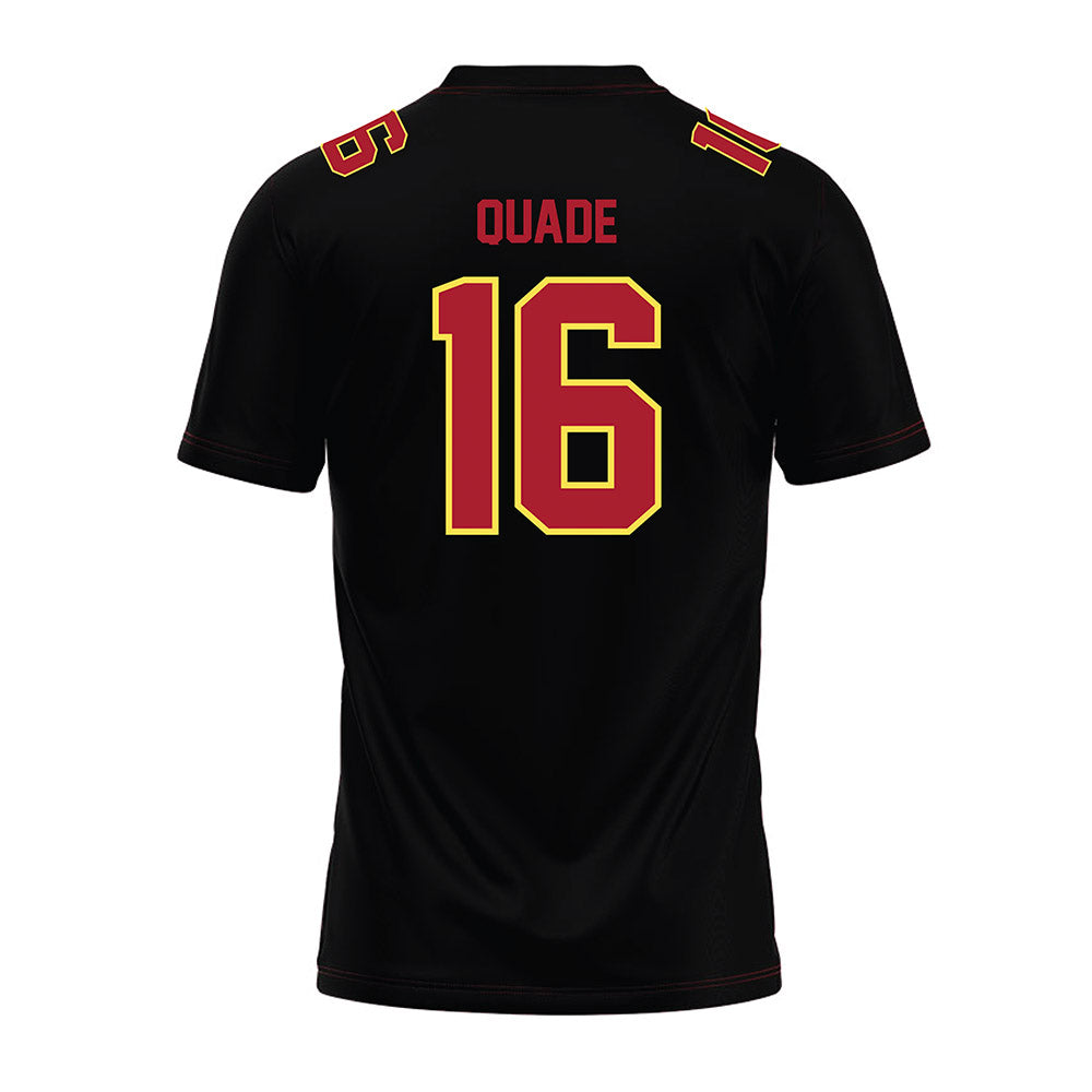 NSU - NCAA Football : Kimani Quade - Black Premium Football Jersey-1