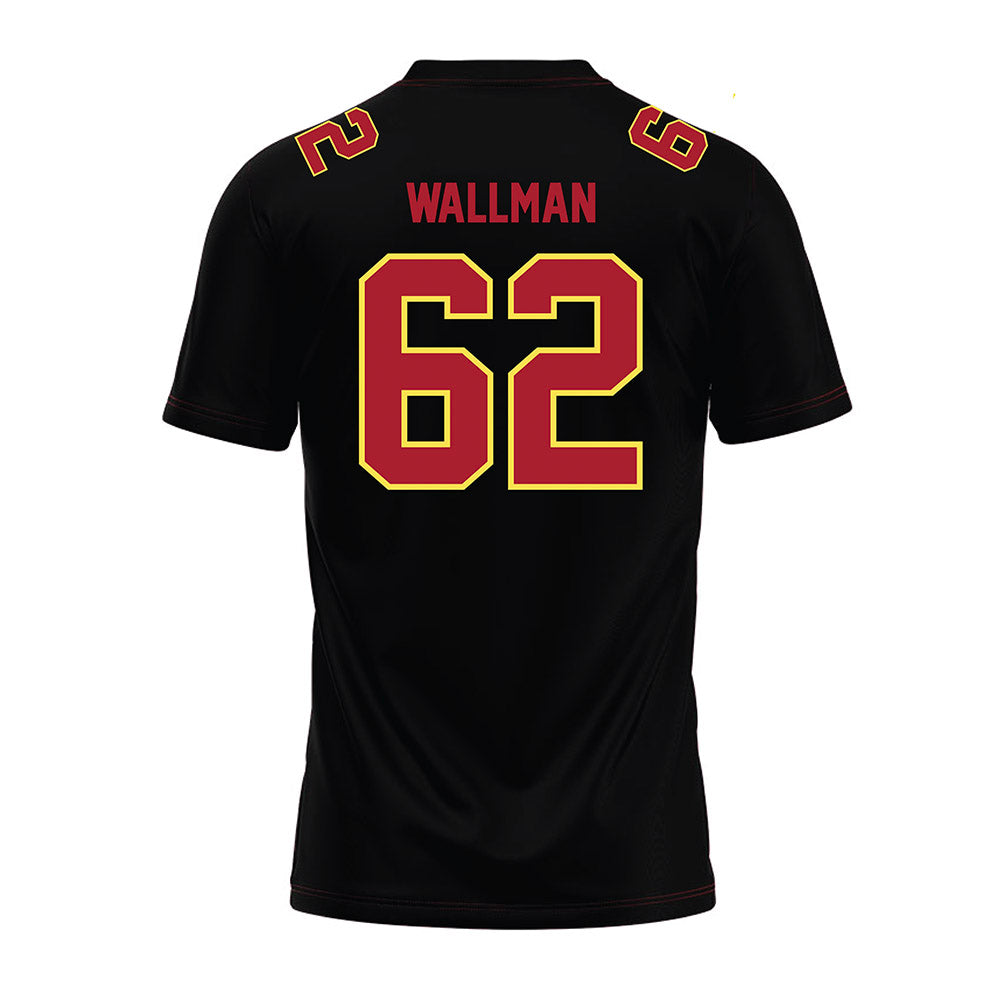 NSU - NCAA Football : Conner Wallman - Black Premium Football Jersey-1