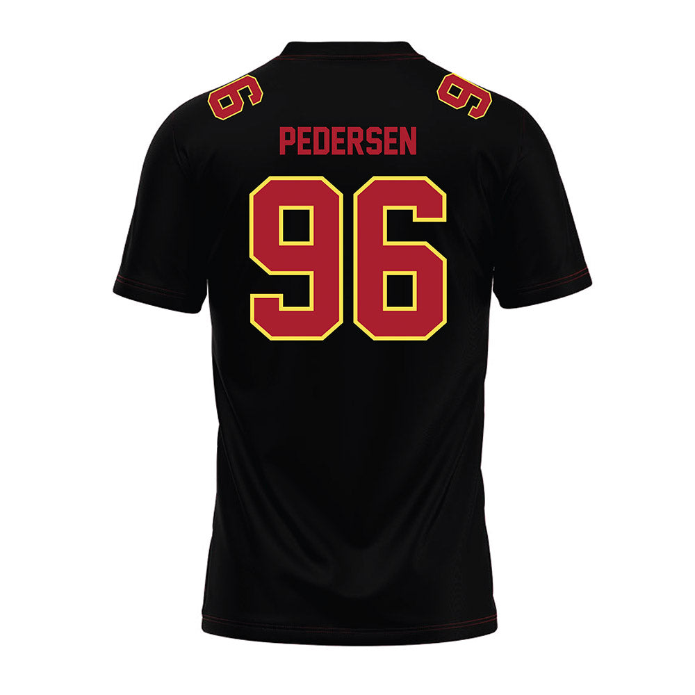 NSU - NCAA Football : Brock Pedersen - Black Premium Football Jersey-1