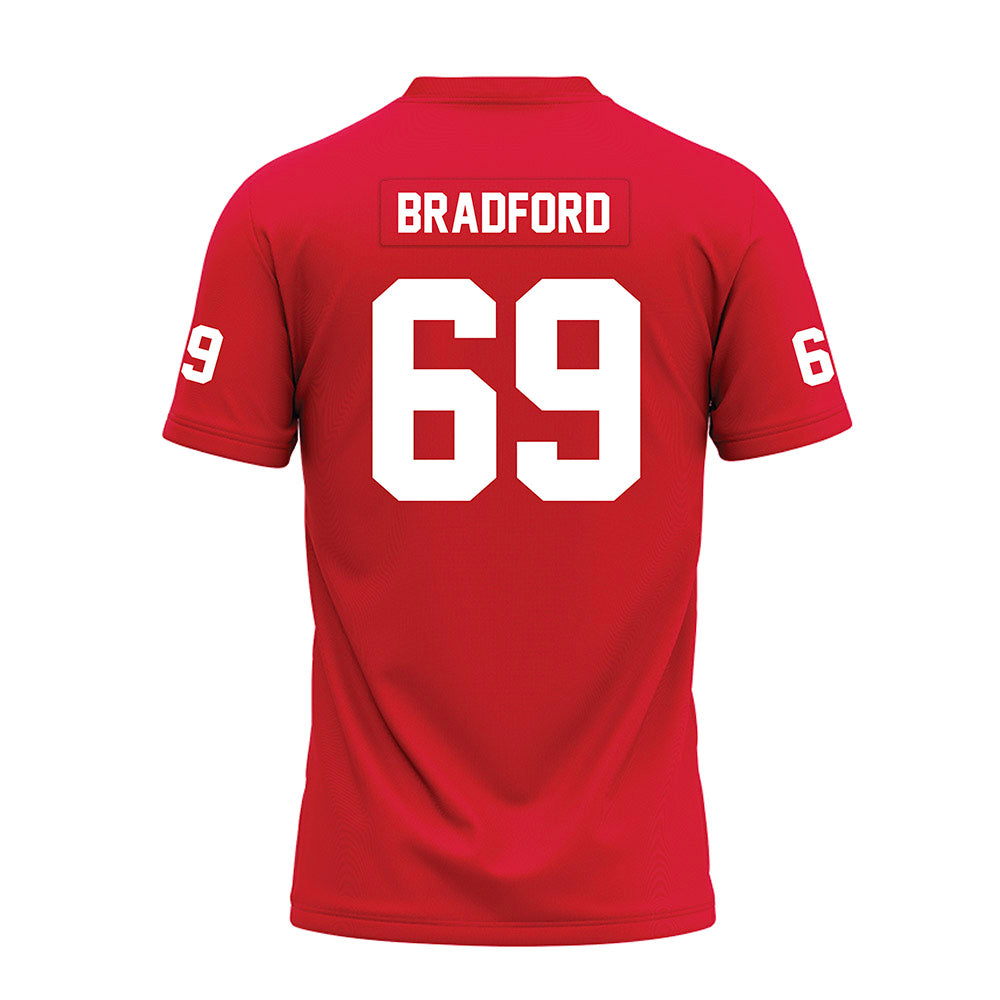 Nicholls State - NCAA Football : Joseph Bradford - Red Premium Football Jersey-1