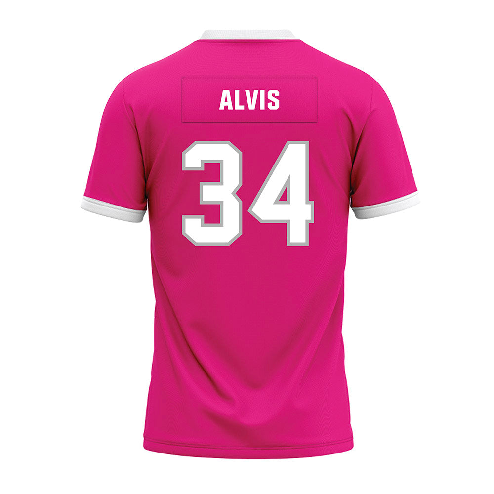 Troy - NCAA Football : Jeremiah Alvis - Pink Premium Football Jersey-1
