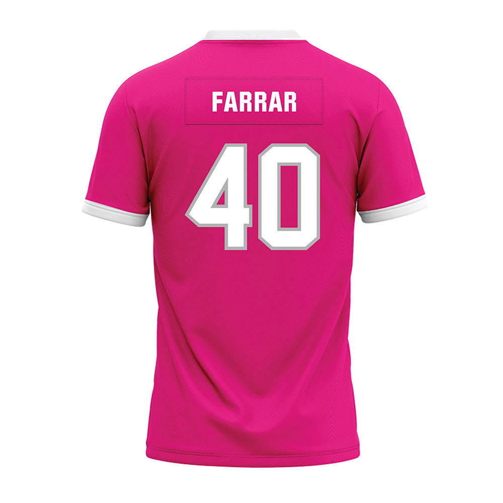 Troy - NCAA Football : Joe Farrar - Pink Premium Football Jersey