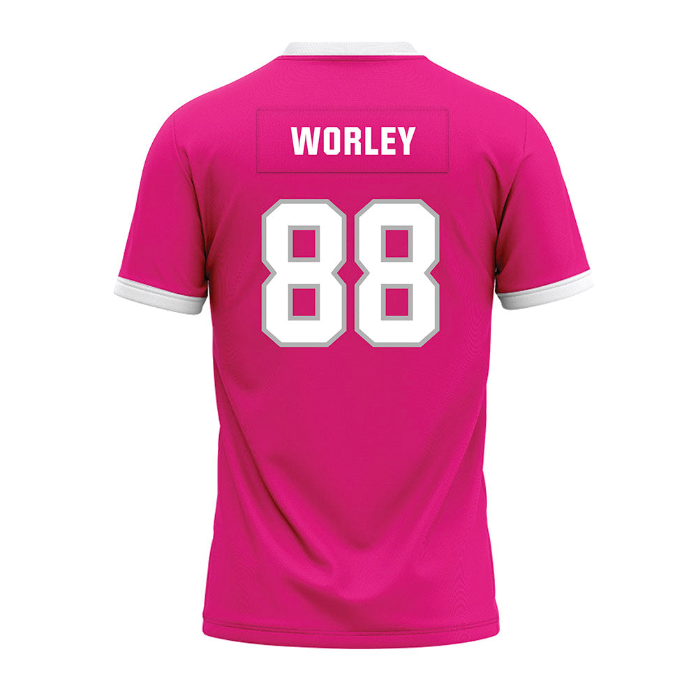 Troy - NCAA Football : Jackson Worley - Pink Premium Football Jersey-1