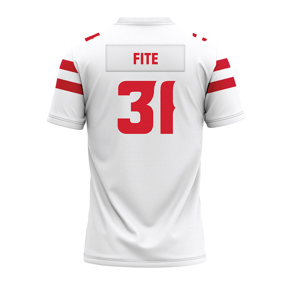 Louisiana - NCAA Football : Trey Fite - White Premium Football Jersey