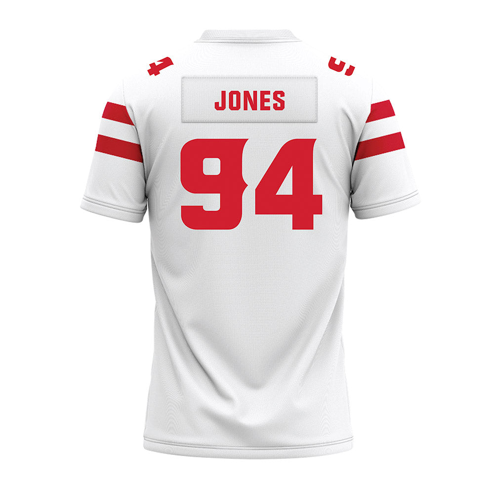 Louisiana - NCAA Football : Timahj Jones - White Premium Football Jersey-1