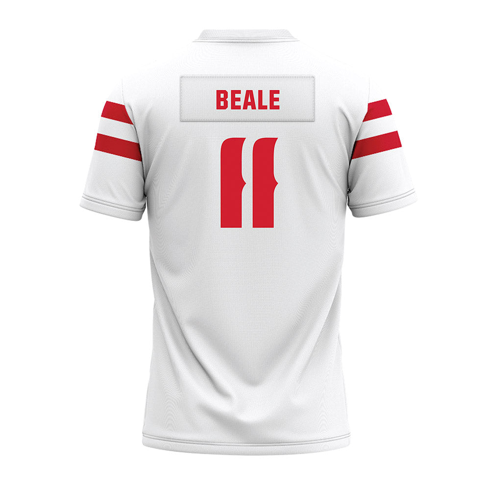 Louisiana - NCAA Football : Daniel Beale - White Premium Football Jersey-1
