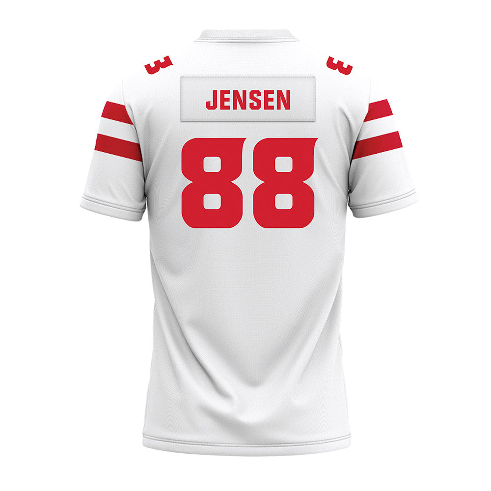 Louisiana - NCAA Football : Caden Jensen - White Premium Football Jersey
