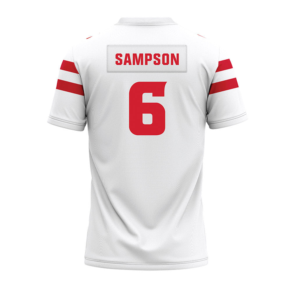 Louisiana - NCAA Football : Shelton Sampson - White Premium Football Jersey-1