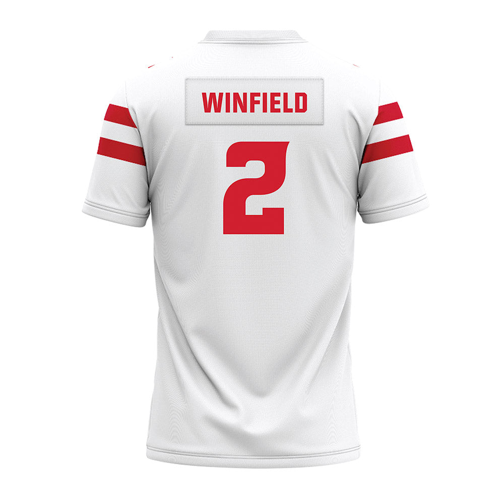 Louisiana - NCAA Football : Lunch Winfield - White Premium Football Jersey