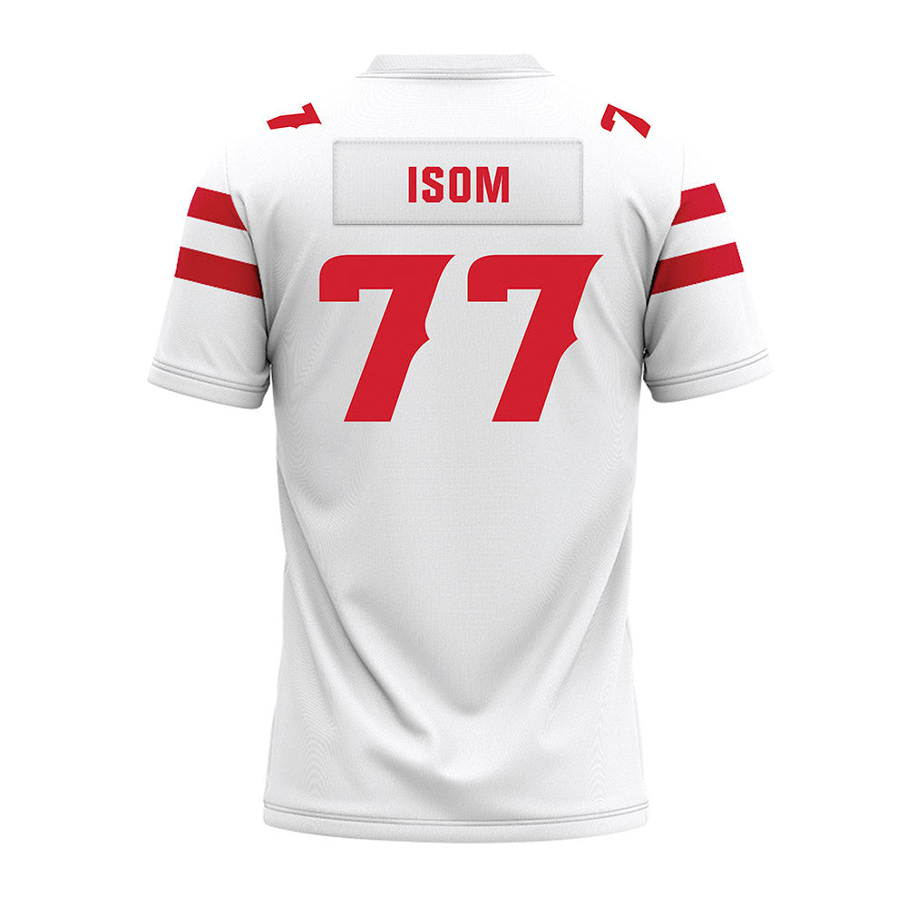 Louisiana - NCAA Football : Jakoby Isom - White Premium Football Jersey-1