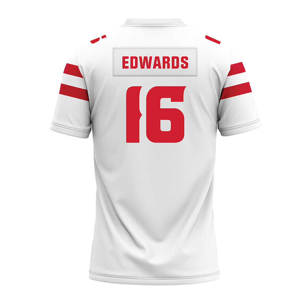 Louisiana - NCAA Football : kailep Edwards - White Premium Football Jersey