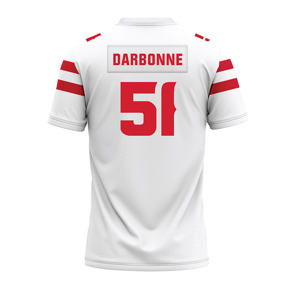 Louisiana - NCAA Football : Hayden Darbonne - White Premium Football Jersey-1