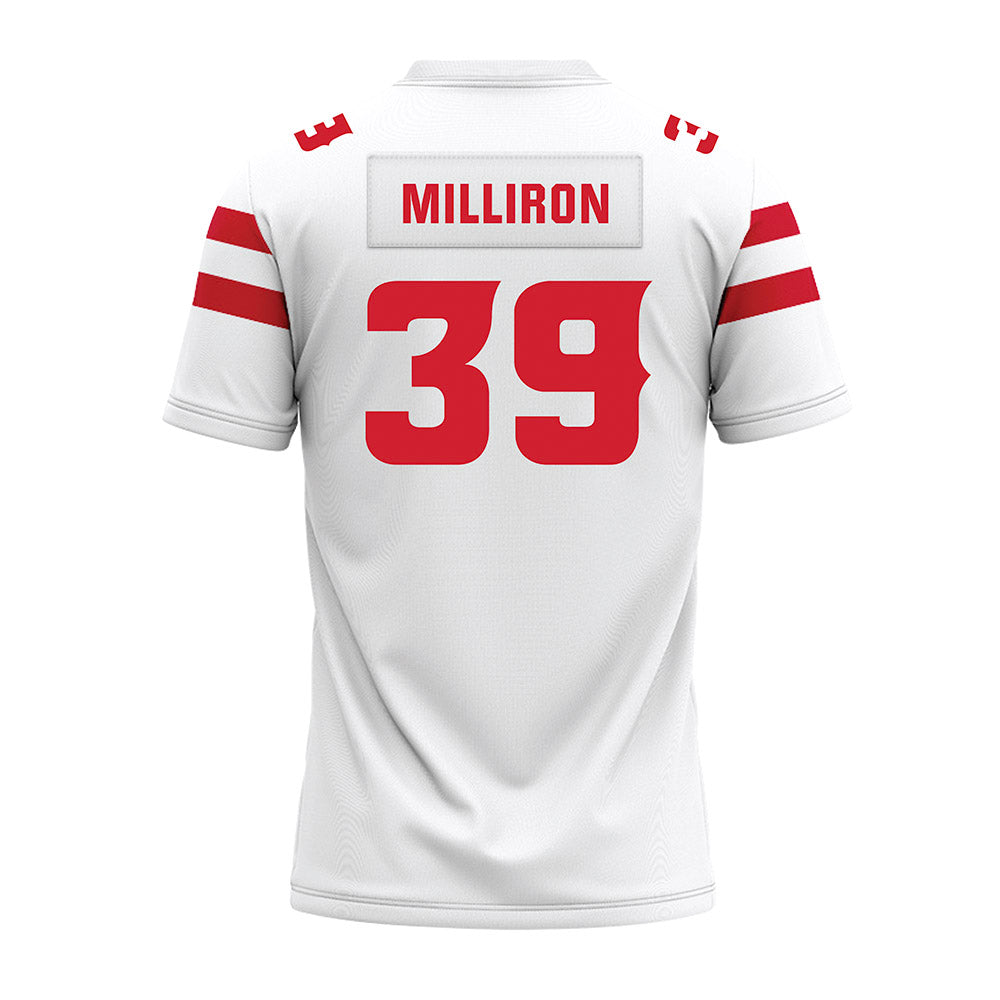 Louisiana - NCAA Football : Carter Milliron - White Premium Football Jersey
