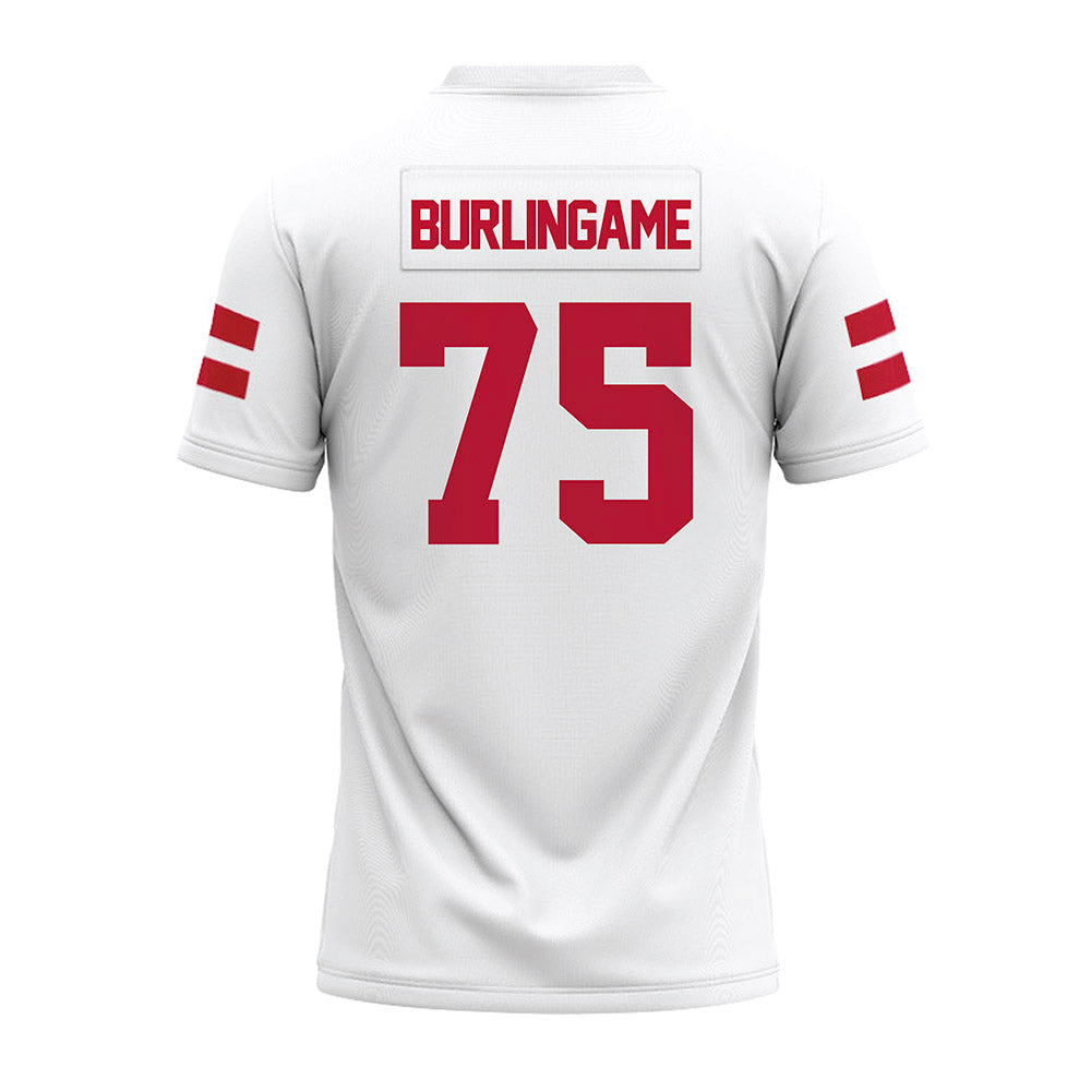 UMass - NCAA Football : Tanner Burlingame - White Premium Football Jersey-1