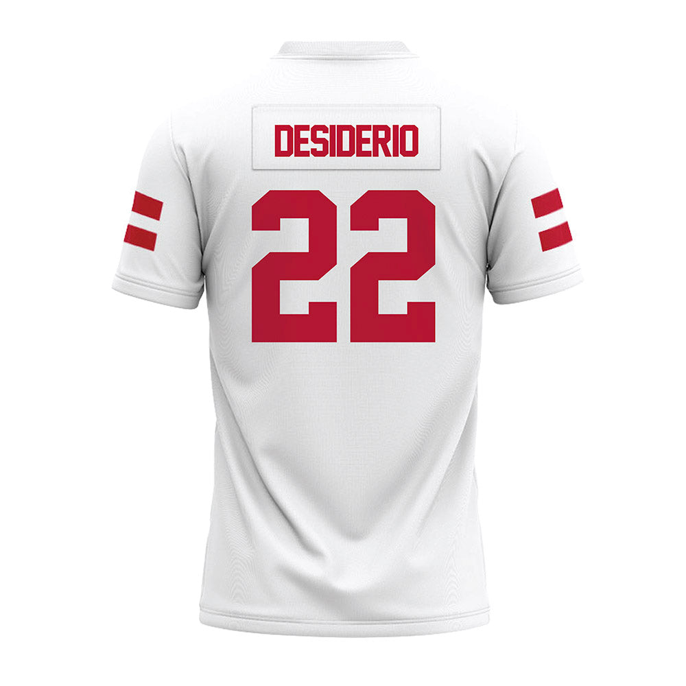 UMass - NCAA Football : Cookie Desiderio - White Premium Football Jersey-1