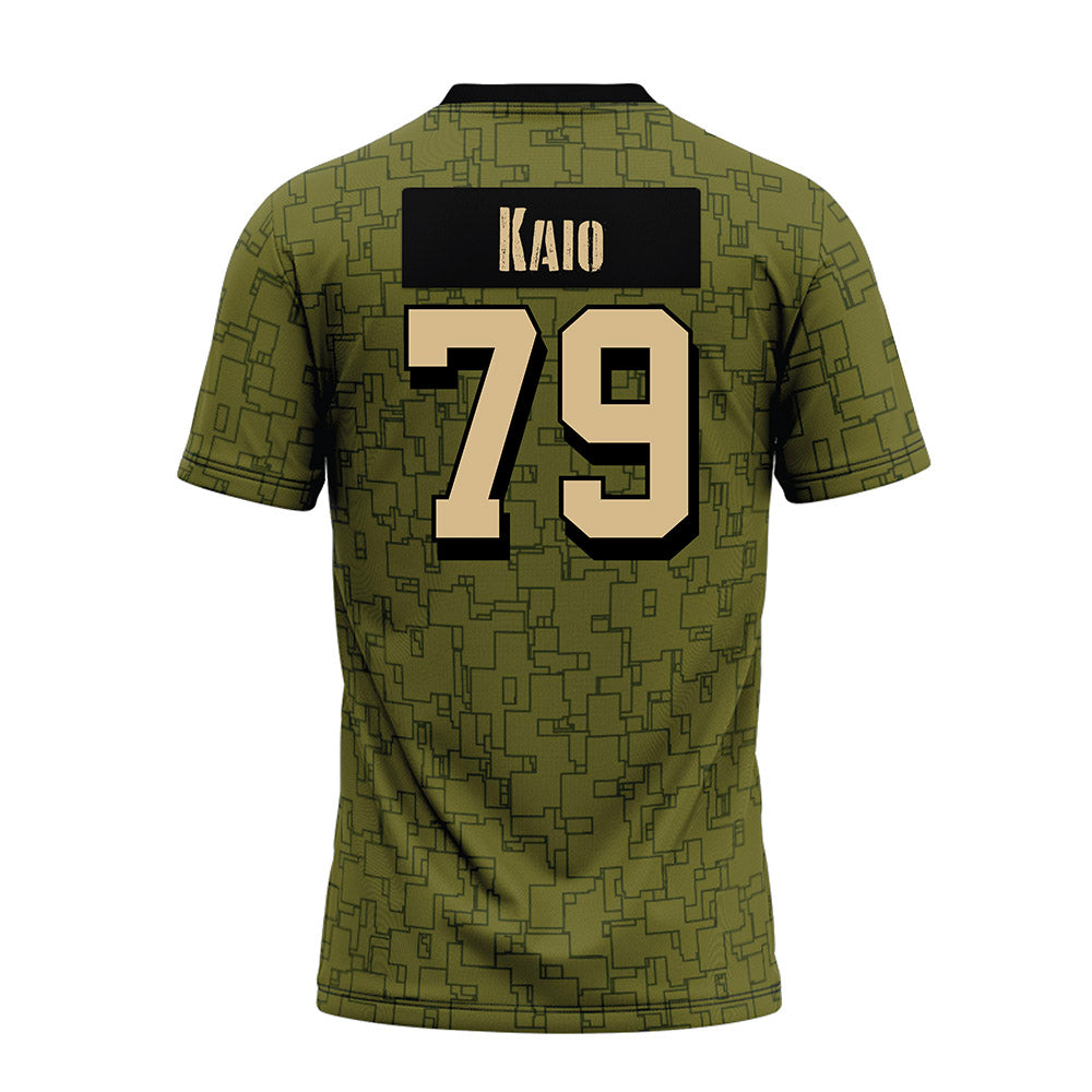 Hawaii - NCAA Football : Judah Kaio - Green Camo Premium Football Jersey-1