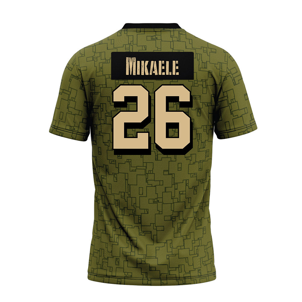 Hawaii - NCAA Football : Sitani Mikaele - Green Camo Premium Football Jersey-1
