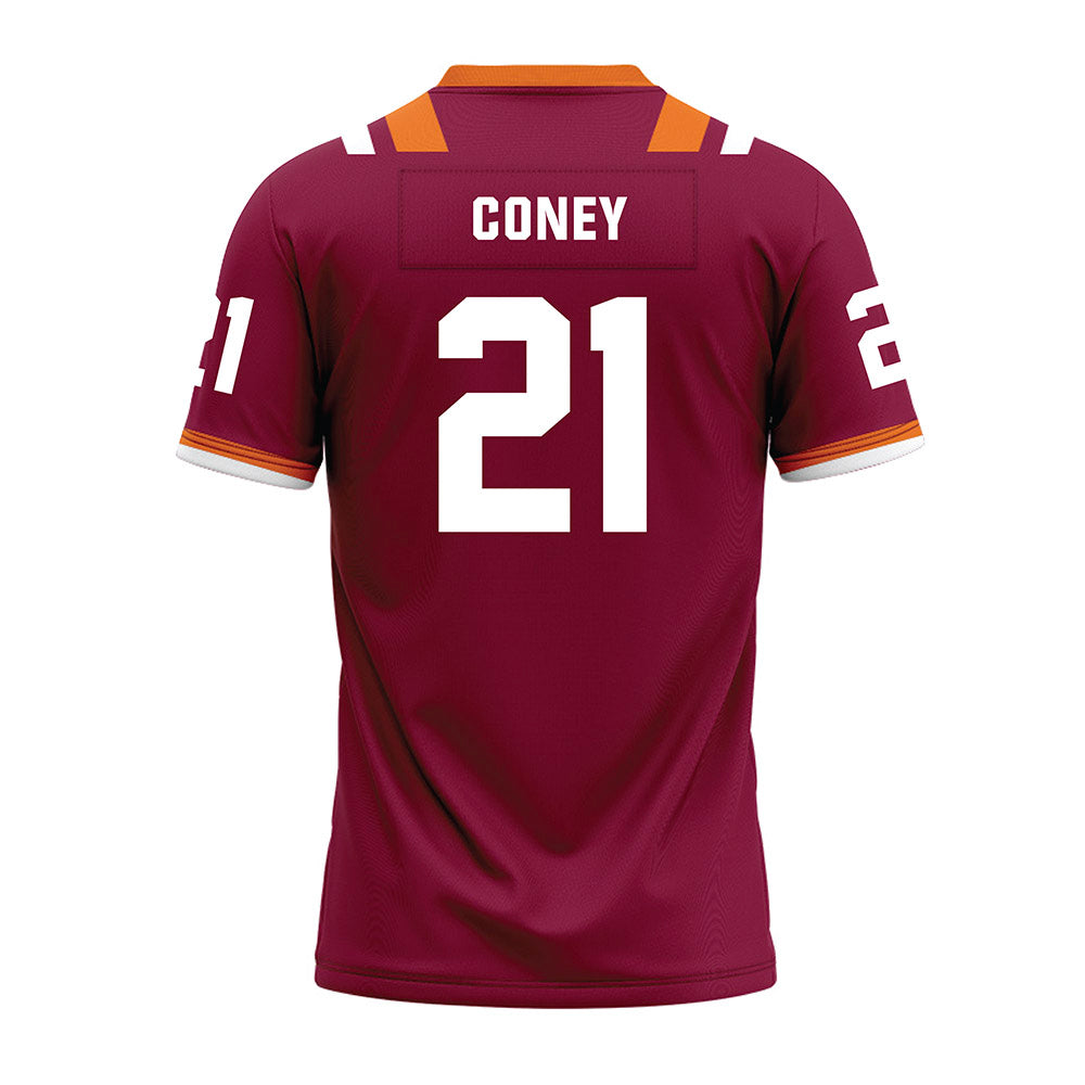 Virginia Tech - NCAA Football : Jeremiah Coney - Premium Football Jersey