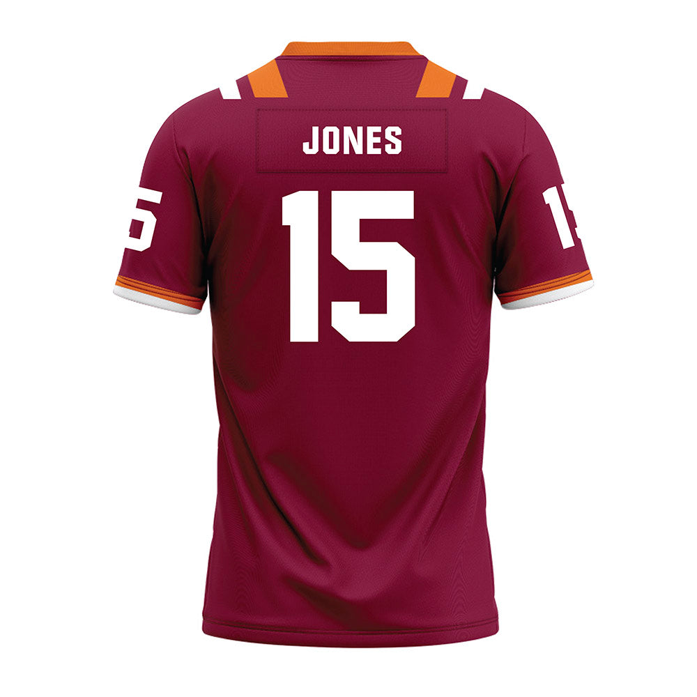 Virginia Tech - NCAA Football : Jaylen Jones - Premium Football Jersey
