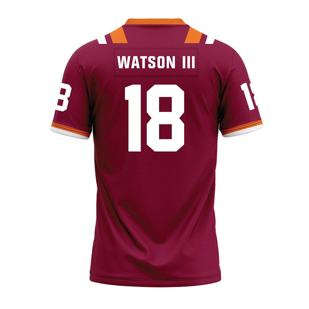 Virginia Tech - NCAA Football : William "Pop" Watson III - Premium Football Jersey