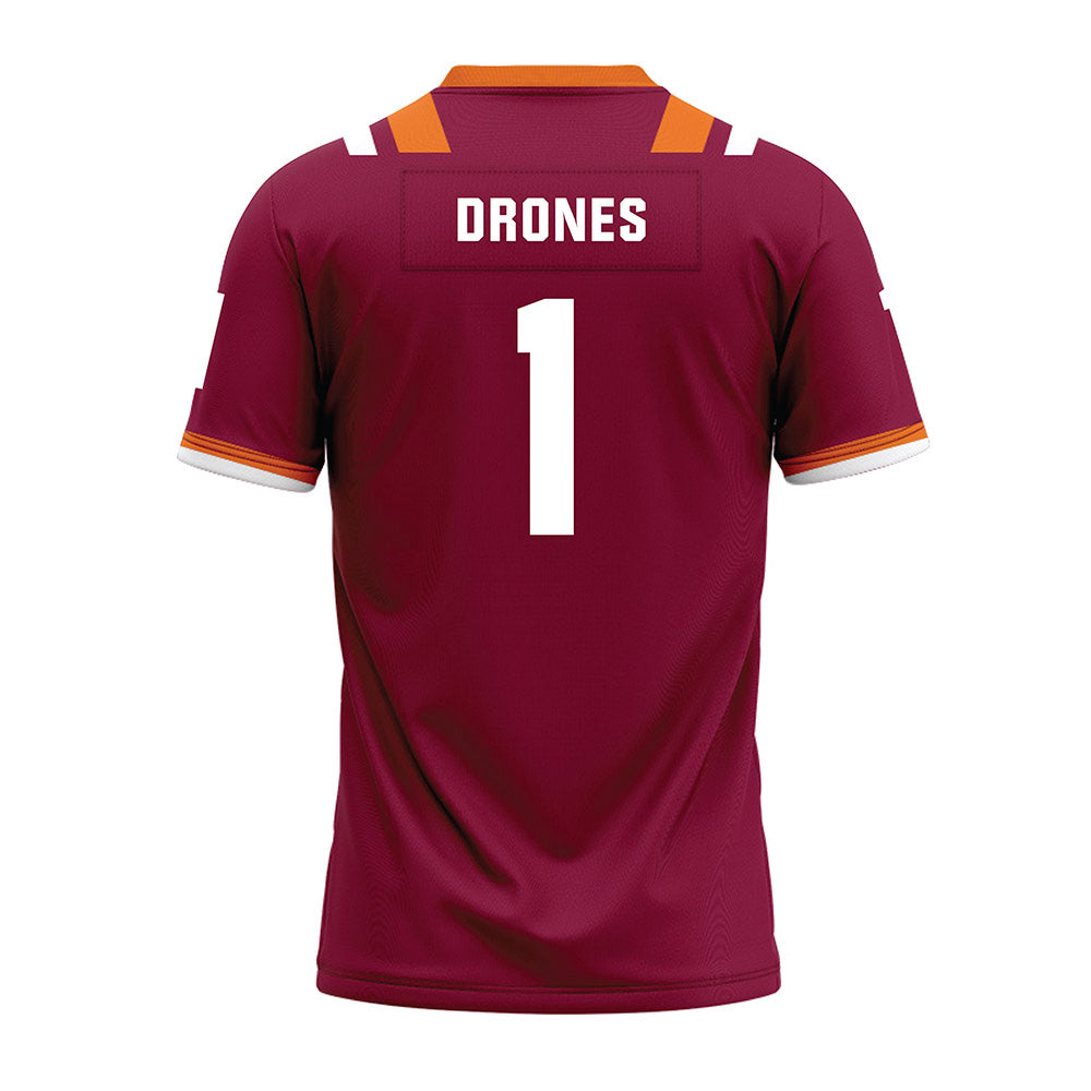 Virginia Tech - NCAA Football : Kyron Drones - Premium Football Jersey