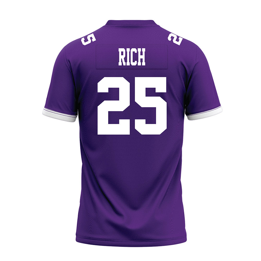 Kansas State - NCAA Football : Zashon Rich - Purple Premium Football Jersey-1