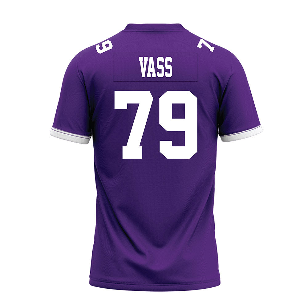 Kansas State - NCAA Football : Devin Vass - Purple Premium Football Jersey