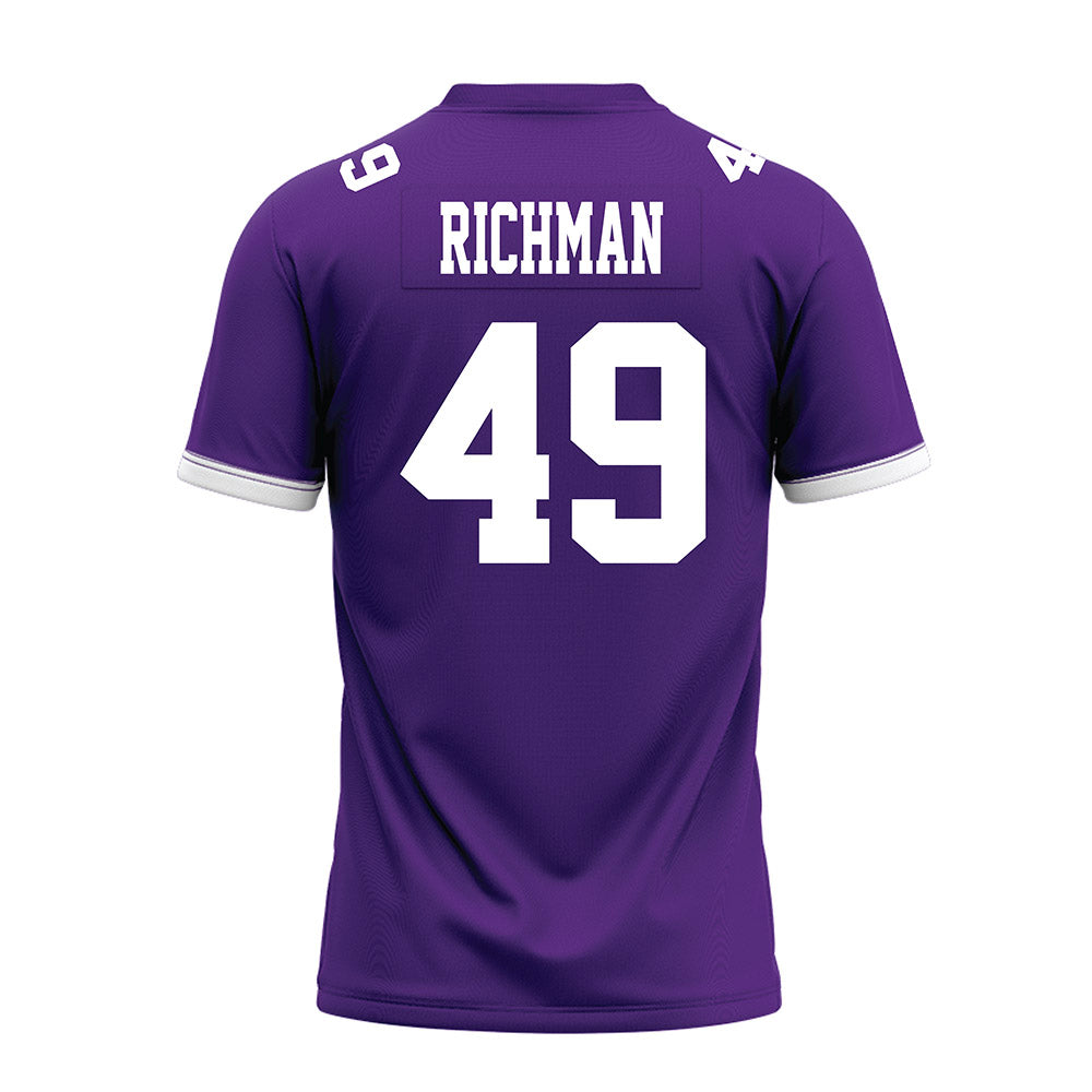 Kansas State - NCAA Football : Maguire Richman - Purple Premium Football Jersey-1
