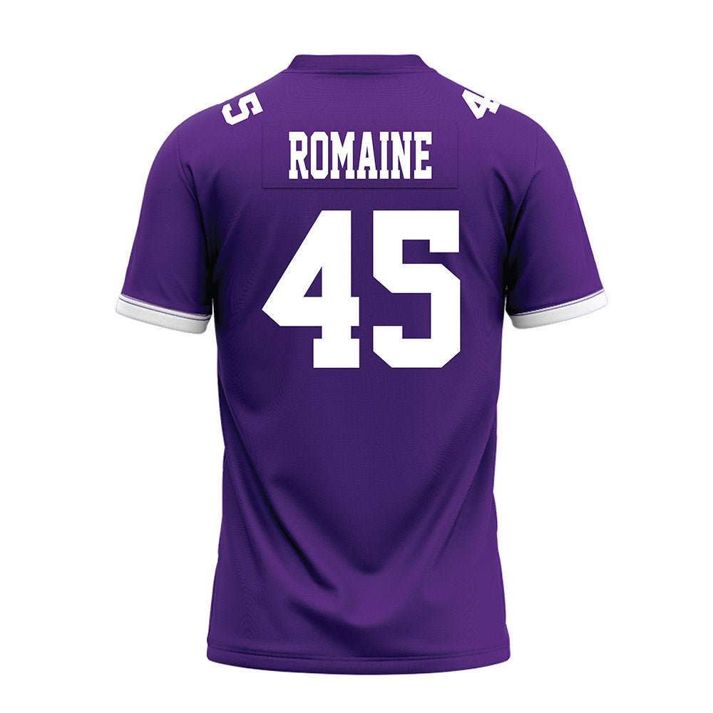 Kansas State - NCAA Football : Austin Romaine - Purple Premium Football Jersey