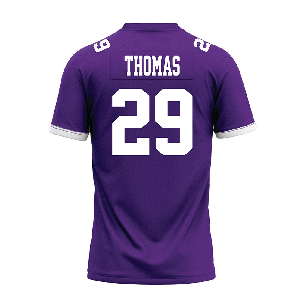Kansas State - NCAA Football : Kanijal Thomas - Purple Premium Football Jersey