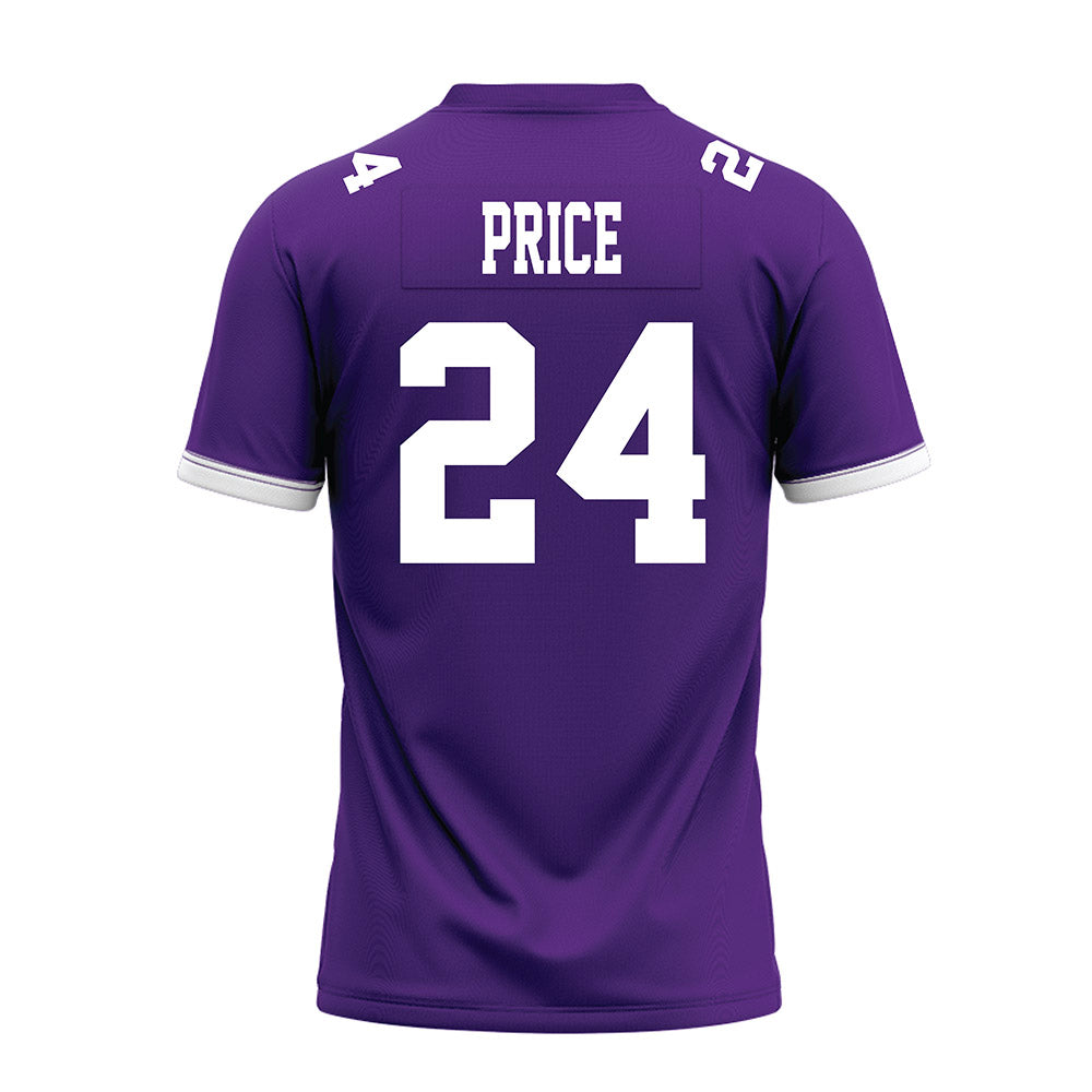 Kansas State - NCAA Football : JB Price - Purple Premium Football Jersey-1