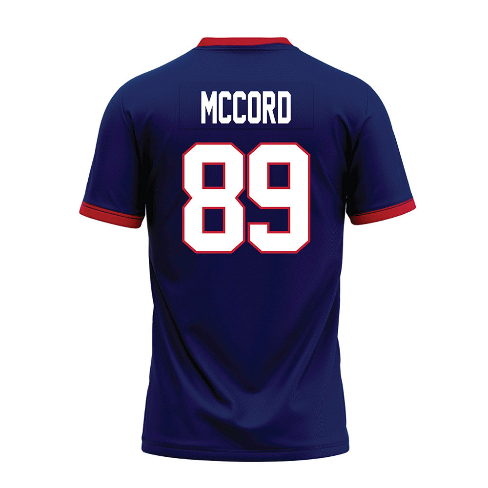Arizona - NCAA Football : Jordan McCord - Blue Premium Football Jersey