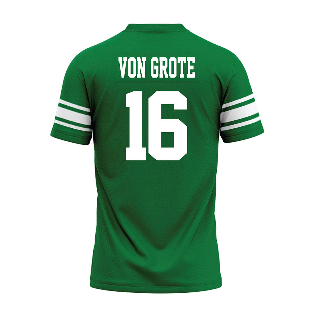 North Texas - NCAA Football : Thomas Von Grote - Green Premium Football Jersey