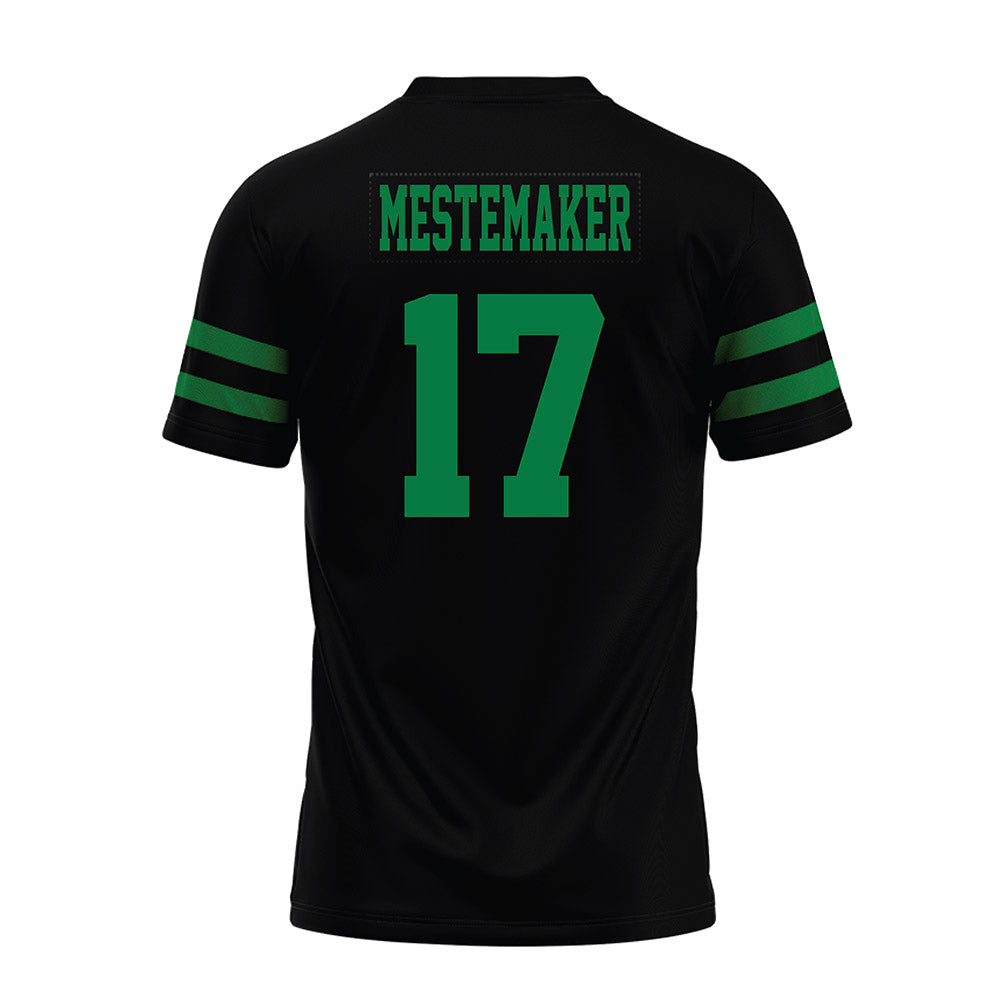 North Texas - NCAA Football : Drew Mestemaker - Black Premium Football Jersey