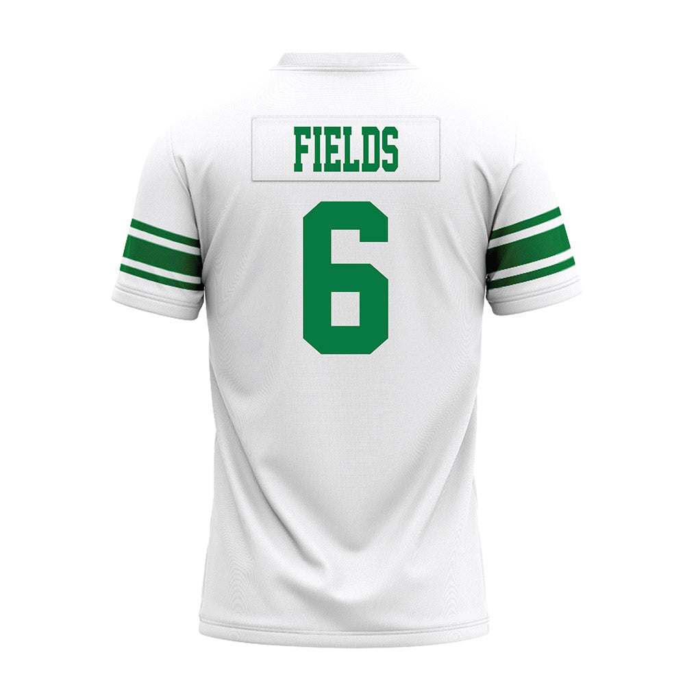 North Texas - NCAA Football : Trey Fields - White Premium Football Jersey-1
