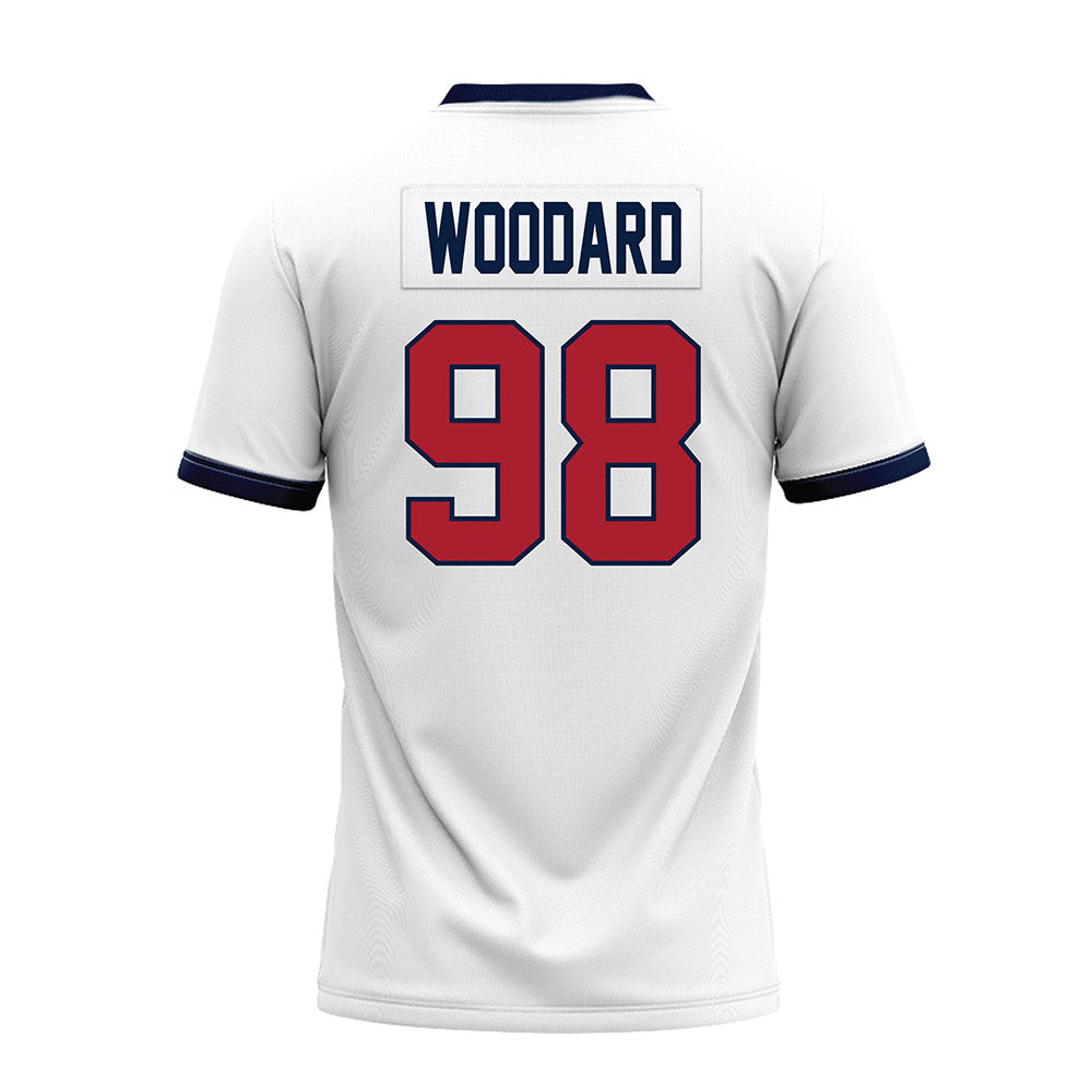 Liberty - NCAA Football : Weston Woodard - White Premium Football Jersey-1