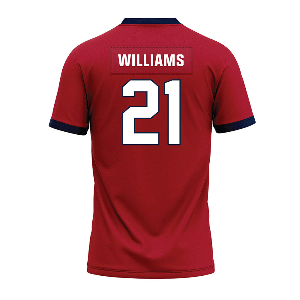 Liberty - NCAA Football : Caden Williams - Red Premium Football Jersey-1