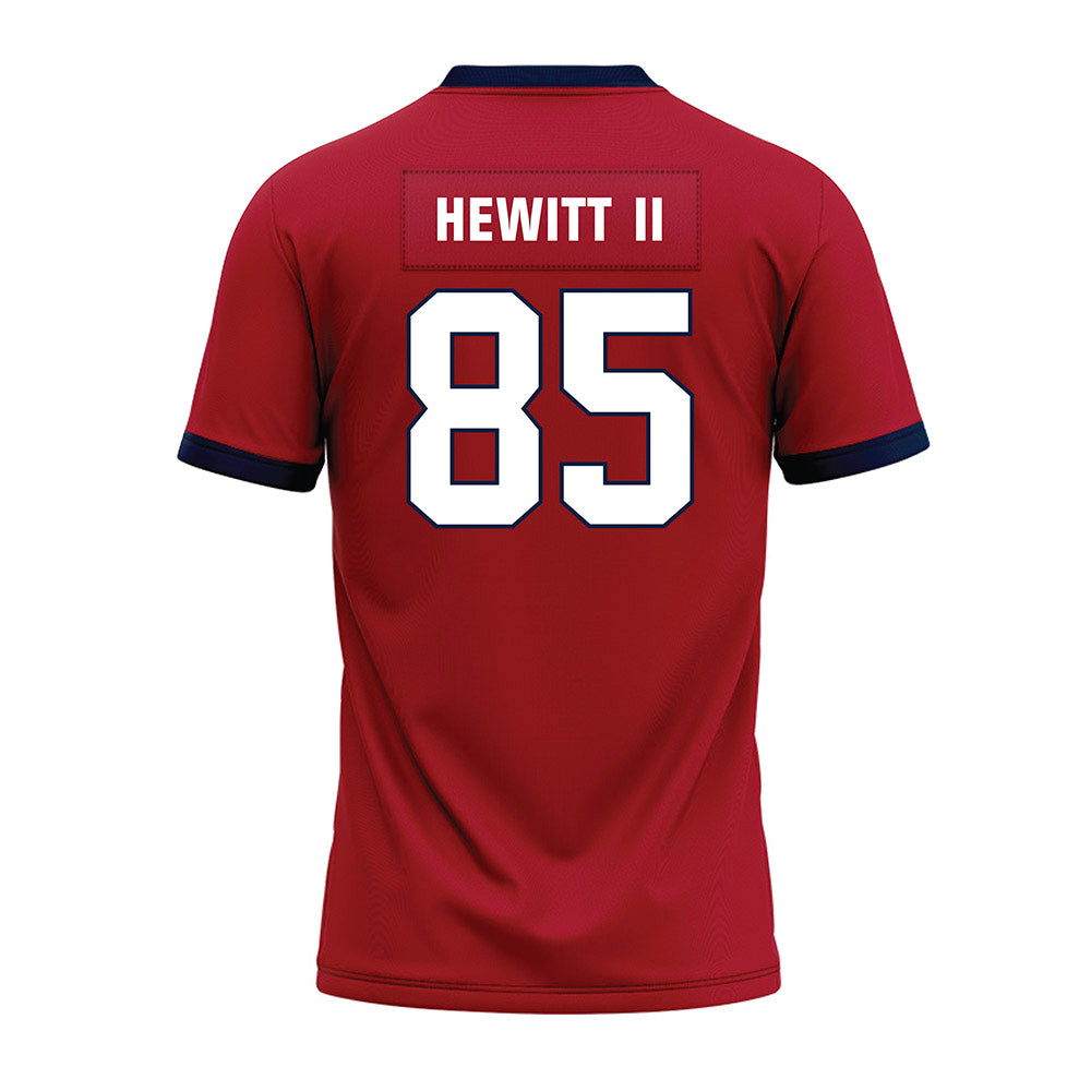 Liberty - NCAA Football : Connie Hewitt II - Red Premium Football Jersey-1