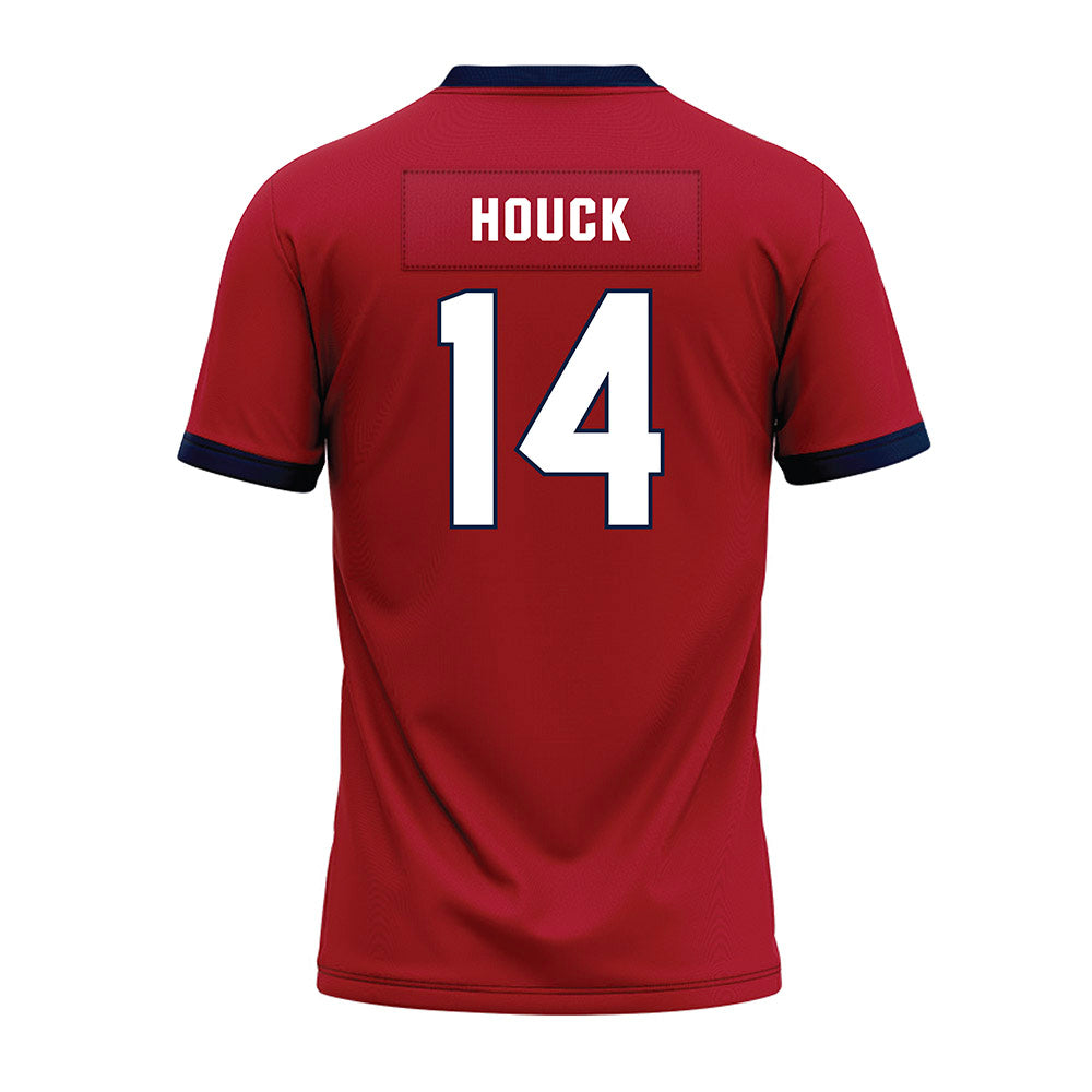 Liberty - NCAA Football : Ethan Houck - Red Premium Football Jersey-1