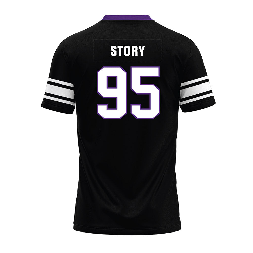 Northwestern - NCAA Football : Najee Story - Black Premium Football Jersey
