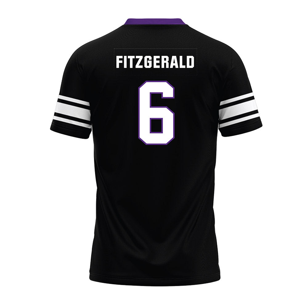 Northwestern - NCAA Football : Robert Fitzgerald - Black Premium Football Jersey
