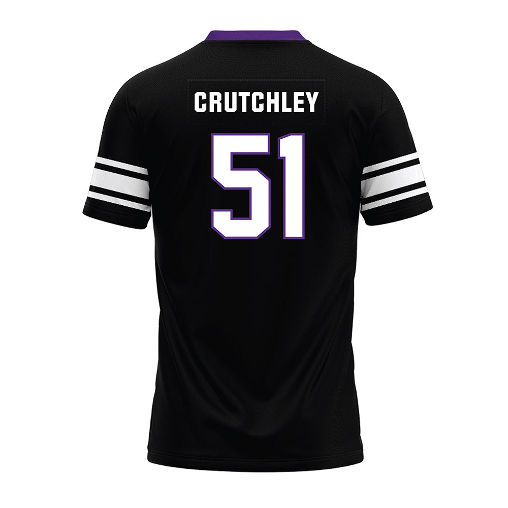 Northwestern - NCAA Football : Miles Crutchley - Black Premium Football Jersey