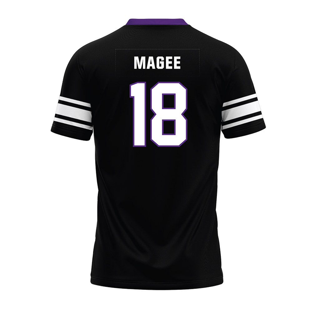 Northwestern - NCAA Football : Camp Magee - Black Premium Football Jersey