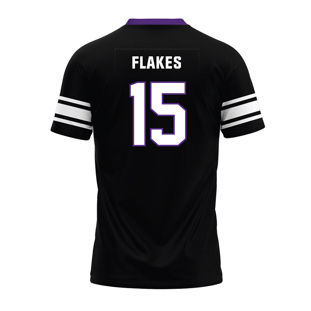 Northwestern - NCAA Football : Brendan Flakes - Black Premium Football Jersey