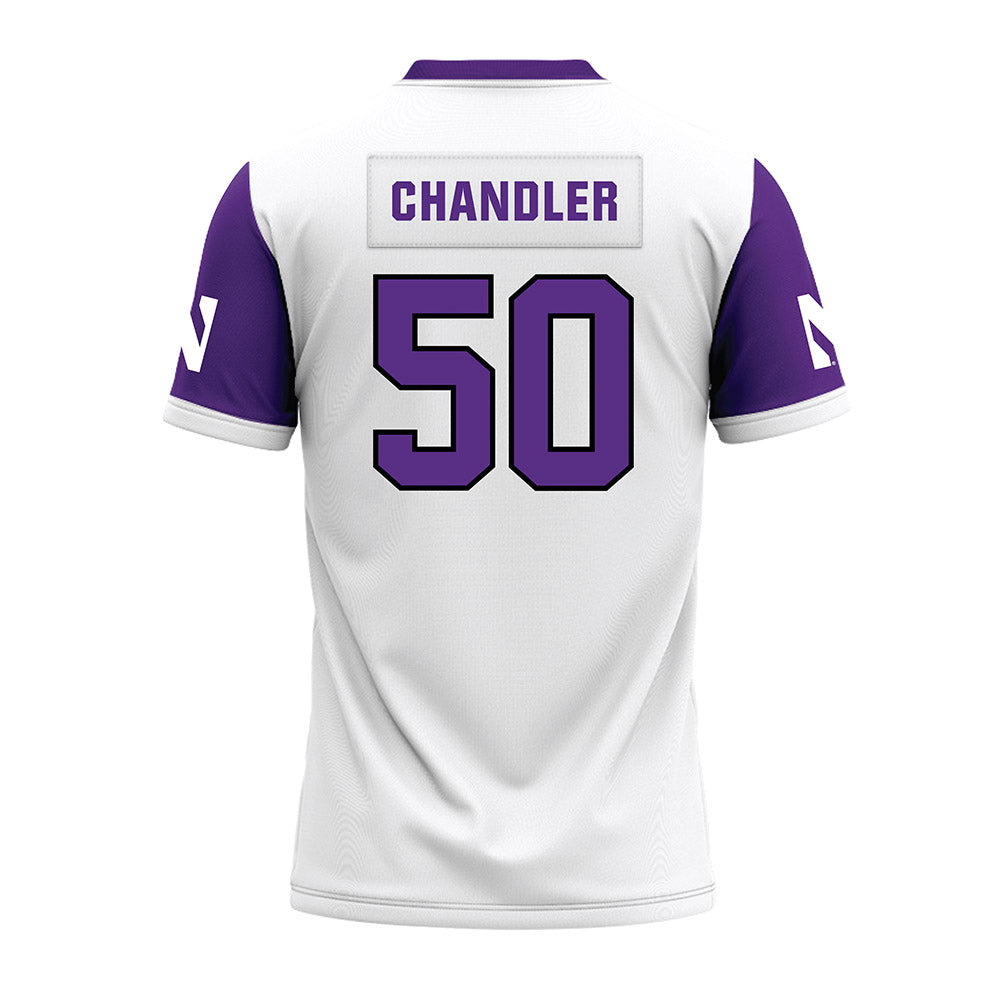 Northwestern - NCAA Football : Talan Chandler - White Premium Football Jersey-1