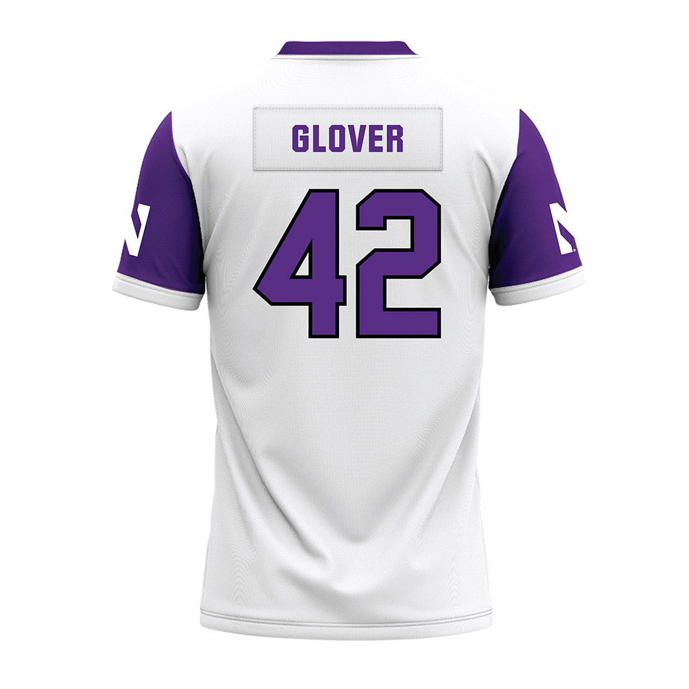 Northwestern - NCAA Football : Nigel Glover - White Premium Football Jersey-1