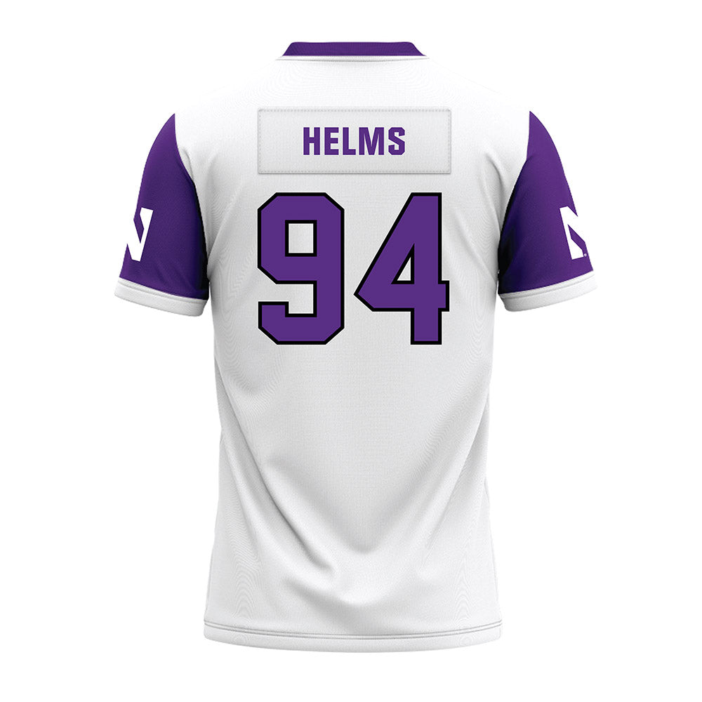 Northwestern - NCAA Football : Henry Helms - White Premium Football Jersey