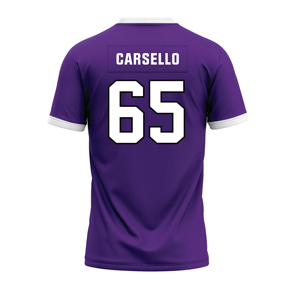Northwestern - NCAA Football : Jackson Carsello - Purple Premium Football Jersey