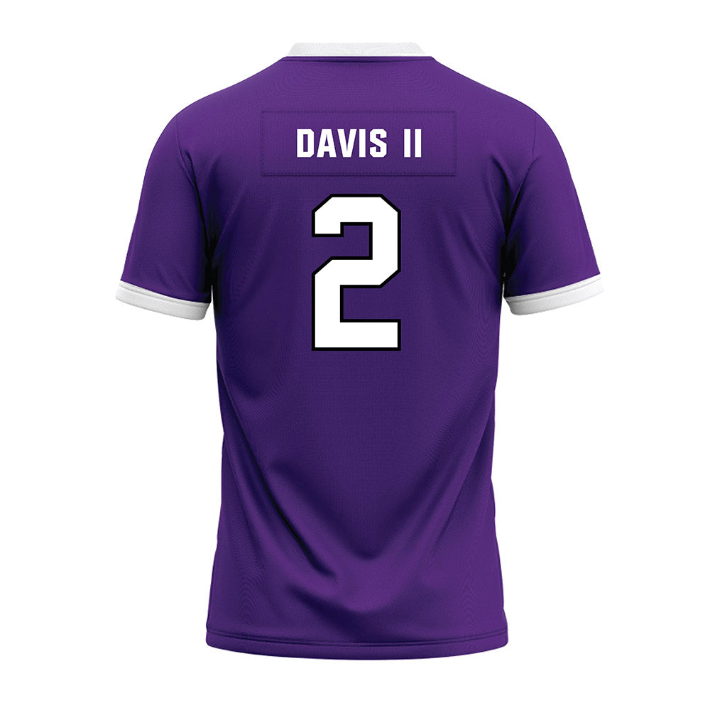 Northwestern - NCAA Football : Fred Davis II - Purple Premium Football Jersey-1
