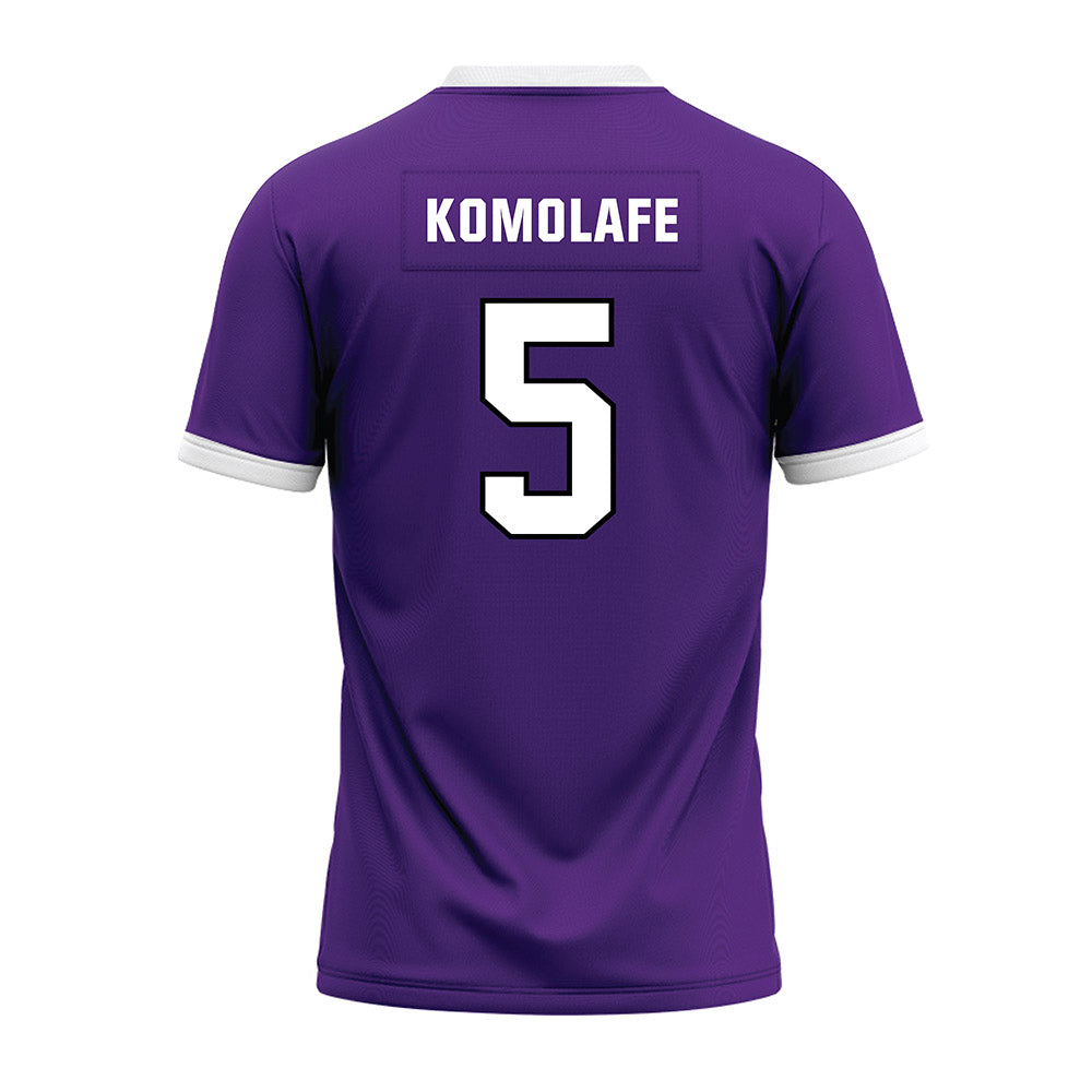 Northwestern - NCAA Football : Caleb Komolafe - Purple Premium Football Jersey-1